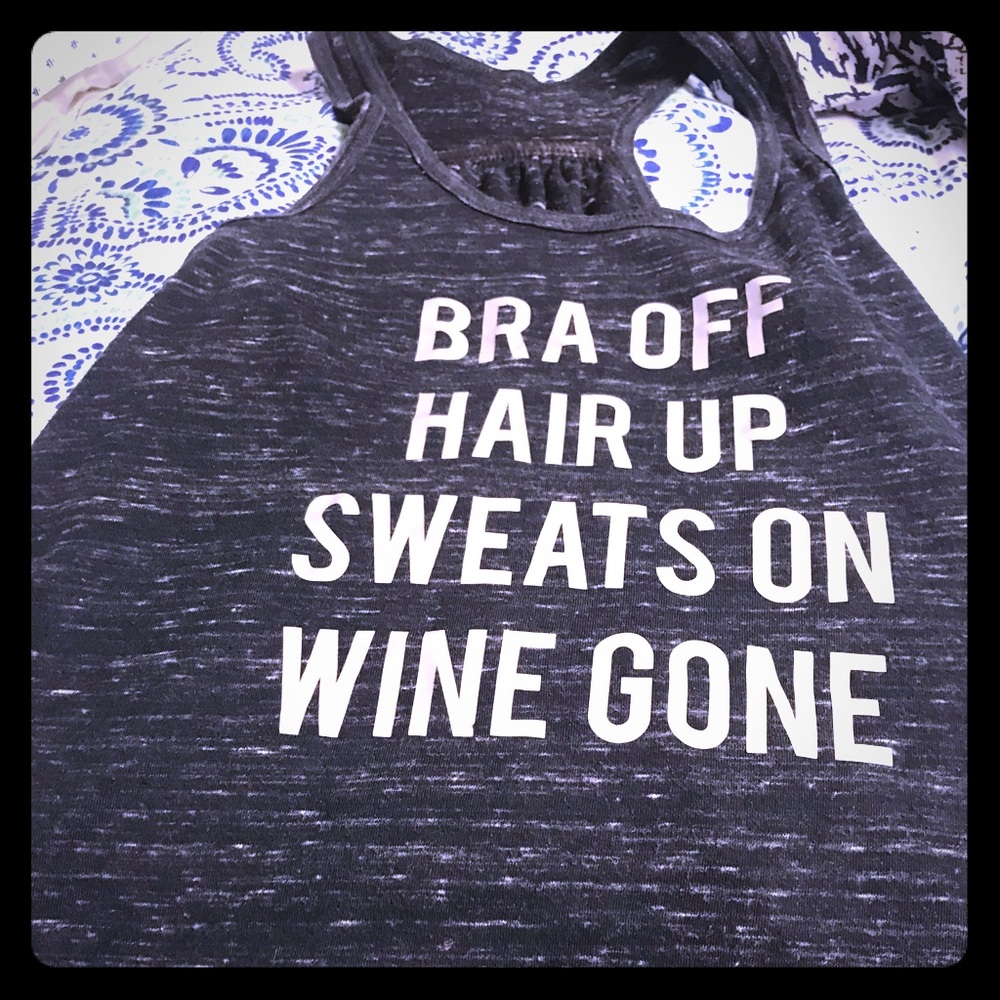 Funny work out quote tank😂